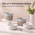 thumbnail image 2 of Vesteel Ceramic Bowls Set of 6, 18oz Stoneware Soup Bowls for Home Kitchen, Porcelain Bowl for Soup Pasta Salad Oatmeal, Microwave, Dishwasher and Freezer Safe, Multi-color, 2 of 8
