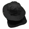 thumbnail image 5 of Glory Max Bucket Boonie Hat with Neck Flap Cover Sun Safari Wide Brim Fishing Cap Black, 5 of 5