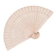 thumbnail image 5 of BAETEUY 8-Inch Sandalwood Folding Fan Chinese Style Hollow Ribs Catwalks Dance Performance Photo Props Portable Summer Wooden Hand Held Fan Party Supplies Gift, 5 of 8