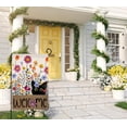 thumbnail image 4 of AMHNF Spring Cat Flowers Garden Flag 12x18 Vertical Double Sided Purple Flowers Summer Farmhouse Holiday Outside Decorations Burlap Yard Flag, 4 of 5
