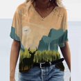 thumbnail image 1 of TIMIFIS Womens Short Sleeve Graphic Crewneck Tee Loose Casual T-Shirt, 1 of 3
