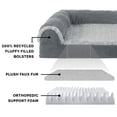 thumbnail image 4 of Cama ortopédica para perros Furhaven con cojines extraíbles y lavable, 4 of 8