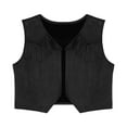 thumbnail image 3 of JanJean Kids Boys Western Cowboy Cowgirl Vest Halloween Holiday Carnival Party Dress Up Role Play Black 10, 3 of 5