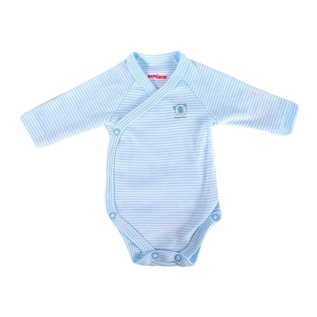 Pañalero Baby Creysi Niño 3 Meses Cruzado con Rayas Azul