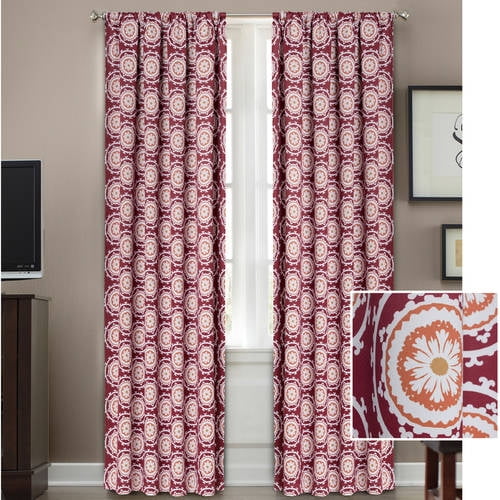 Better Homes and Gardens Medallion Room Darkening Curtain Panel