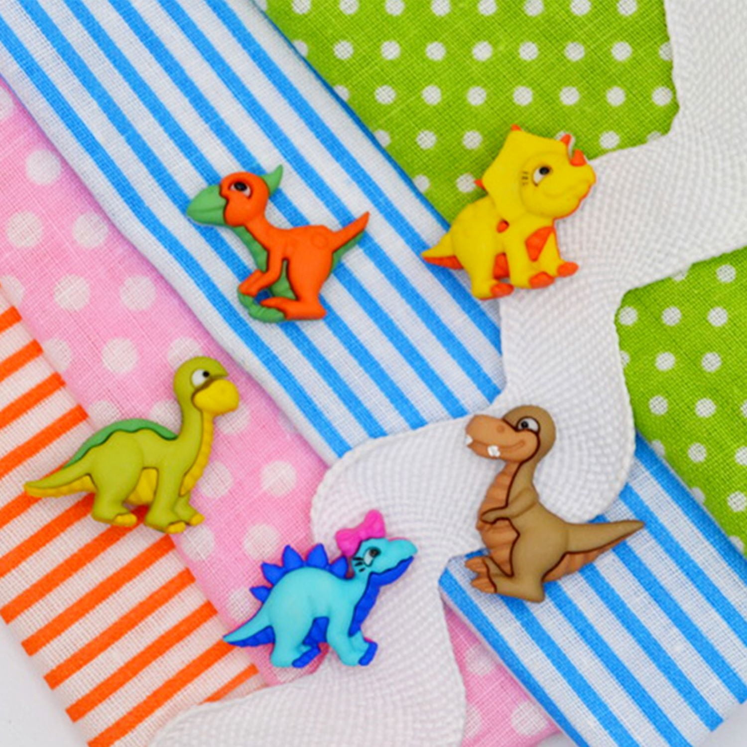 (2 pack) Dress It Up Buttons, Dinomite, 5 Piece