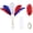 Red Blue White, variant on Royal Blue Ostrich Feather Pack - 20pcs 22 Inch Large Feathers for Vase, Floral Arrangements, Wedding Centerpieces & Home Décor