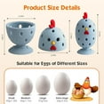 thumbnail image 4 of DZORUN Egg Brush Cleaner Cute Chick Shaped for Fresh Eggs Vegetable Fruit Clean Brush Silicone Egg Washer, 4 of 7