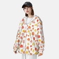 thumbnail image 3 of Fotbe Cute Cartoon Mushrooms Chaqueta con Protección Solar UPF 50+ para Hombre y Mujer, Camisa con Capucha y Bolsillos-3X-Large, 3 of 7