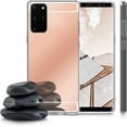thumbnail image 4 of for Galaxy S20 Plus Mirror Makeup Case Cute for Girls Women Slim Ultra Thin Soft TPU Bumper Protective Cover Plating Mirror Luxury Fashion Case for Galaxy S20 Plus 6.7 inch Rose Gold, 4 of 12