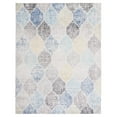 thumbnail image 4 of Safavieh Madison Collection MAD604D Glam Ogee Trellis Distressed Non-Shedding Stain Resistant Living Room Bedroom Area Rug, 9' x 12', Ivory / Blue, 4 of 4