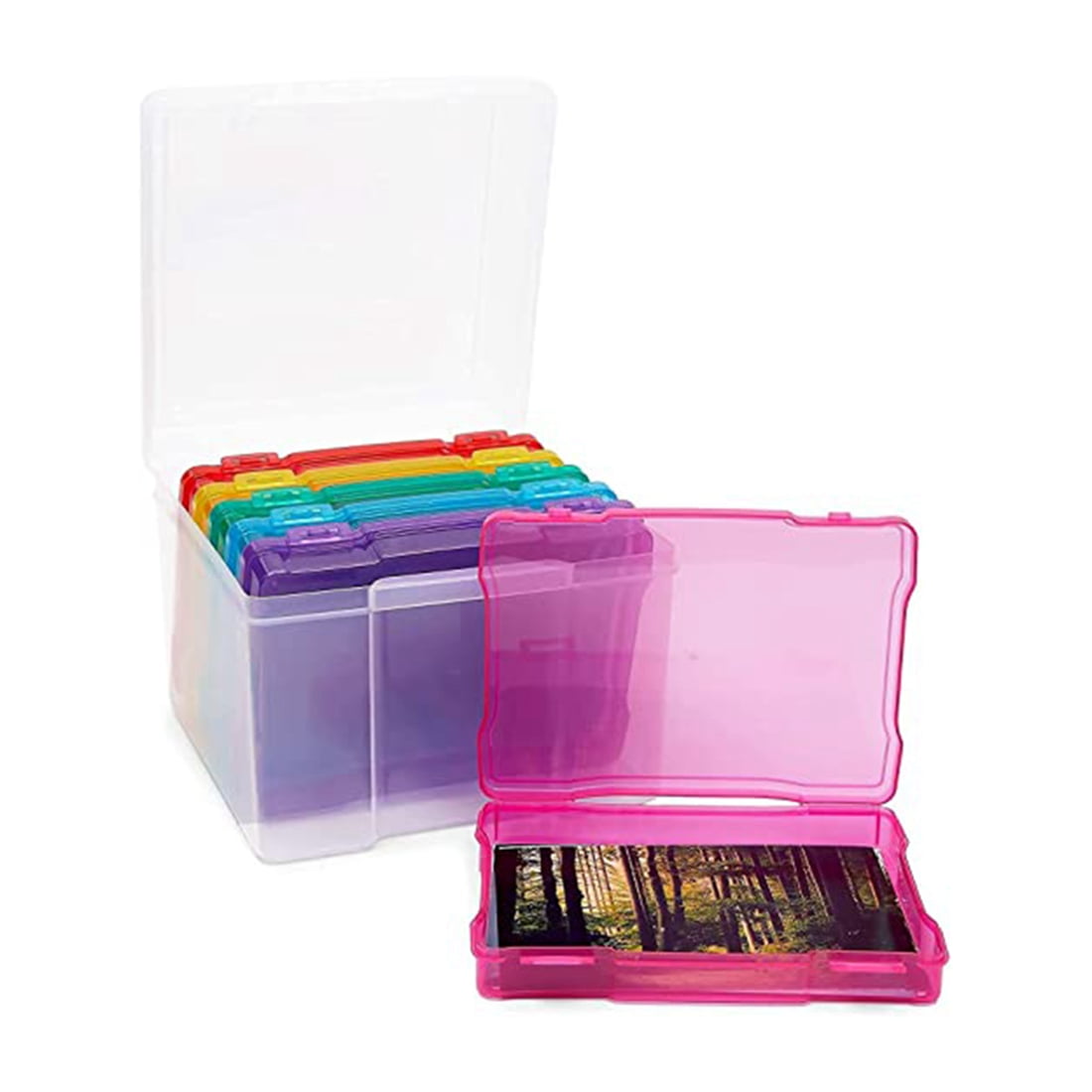 photo storage box 5X7 inch Photos Cases and Clear Craft Keeper with