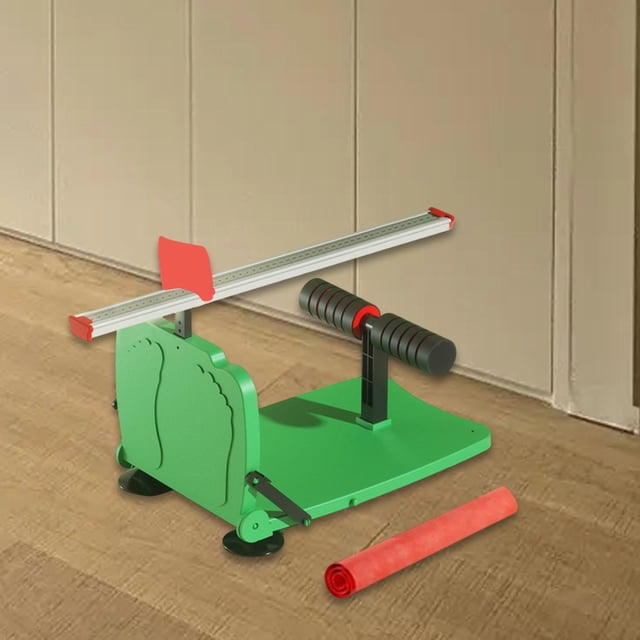 Sit y alcance el probador, probador de ligamentos con escala, instrumento de medición de ligamentos de equipos de fitness con tazas de succión fuertes Verde
