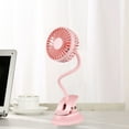 thumbnail image 5 of JLFNYA Stroller Fan,Mini Portable Stroller Fan,Battery Operated Small Clip on Fan,Octopus Fan,Rechargeable 360°Rotate Flexible Tripod Cooling Fan for Car Seat Crib Treadmill Travel,Pink, 5 of 5