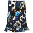 thumbnail image 2 of Honeii Football Print Fleece Blanket - Throw Blanket for Bed, Sofa, Couch, Camping, and Travel , Microplush Ultra Soft Warm Blanket-40"x30", 2 of 7