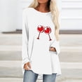 thumbnail image 1 of Aqestyerly Chandail Décontracté pour Femmes Imprimé Saint-Valentin Manches Longues Col Rond, 1 of 4