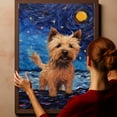 thumbnail image 6 of Thuan Norwich Terrier Dog Art Van Gogh-Inspired - Contemporary Abstract Modern Dog Wall Decor - Dog Painting Canvas Canvas Print 11x17 inches Unframed, 6 of 6