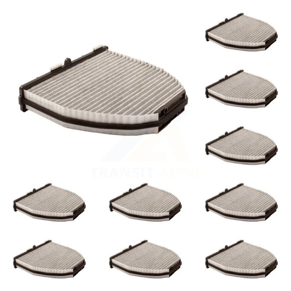 PUR Filtre à Air Cabine (10 Pack) pour Voiture Mercedes-Benz C300 GLK350 GLK250 E350 C350 E400 E550 C230 E250 E300 C63 AMG CLSS550 SL550 C250 SL63 GT C E63 S SL450 CLS63 CLS400 SLS R 63 S450 SL65 K54-100750