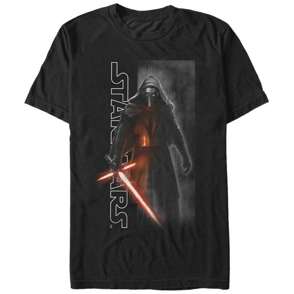 Men's Star Wars The Force Awakens Kylo Ren Awakened  Graphic Tee Black Small