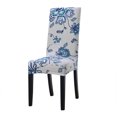 thumbnail image 2 of PiccoCasa Floral Dining Chair Seat Cover Spandex Chair Slipcover, #8 Medium, 2 of 5