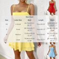 thumbnail image 3 of yillto Women Strapless Ruched Mini Dress Sleeveless off Shoulder Flowy Ruffle Backless Short Dresses, 3 of 7