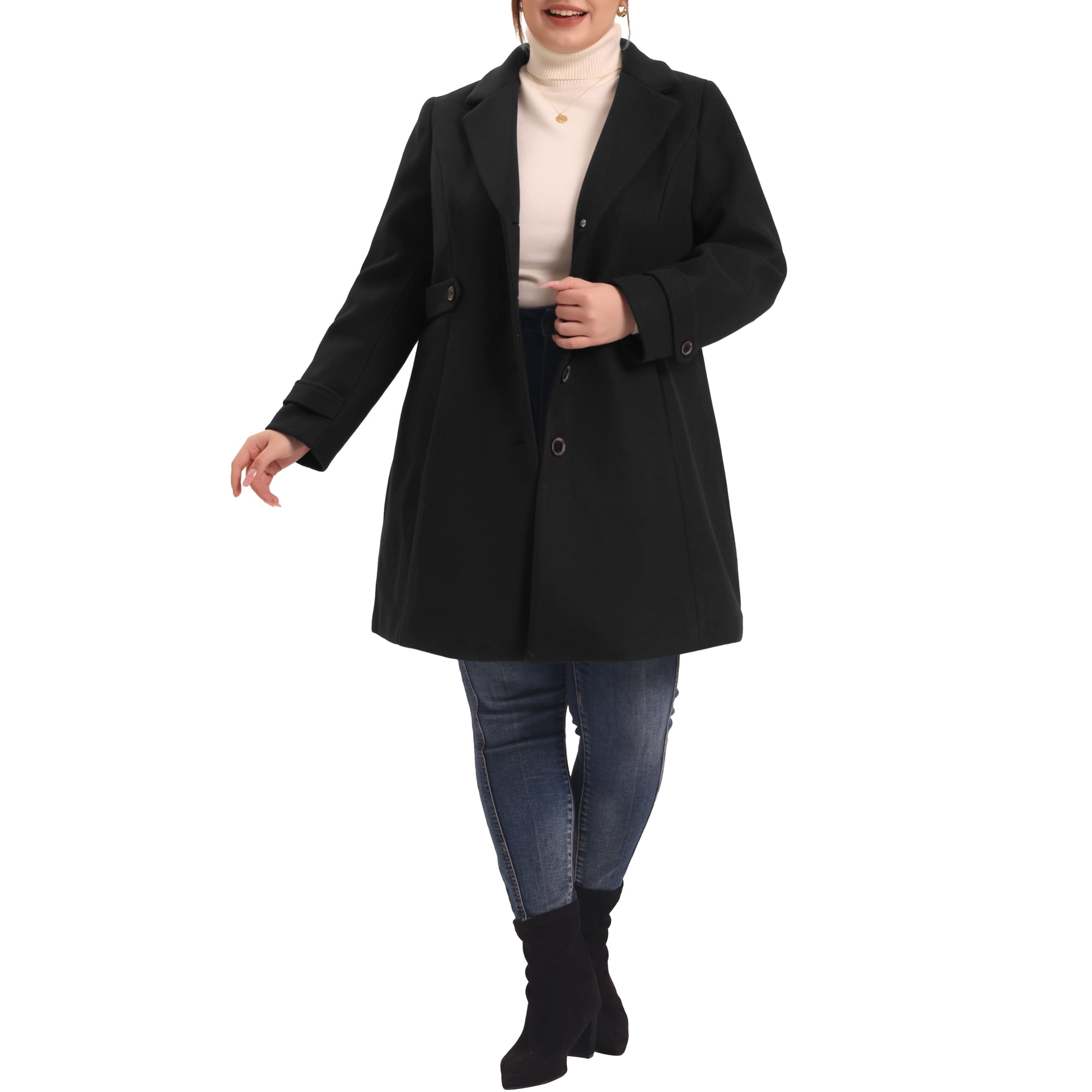 Ankle length pea coat best sale