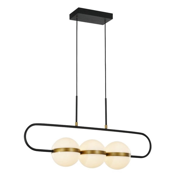 LP302003MBBG-Alora Lighting-Tagliato - 31W LED Linear Pendant-15.63 Inches Tall and 6.38 Inches Wide