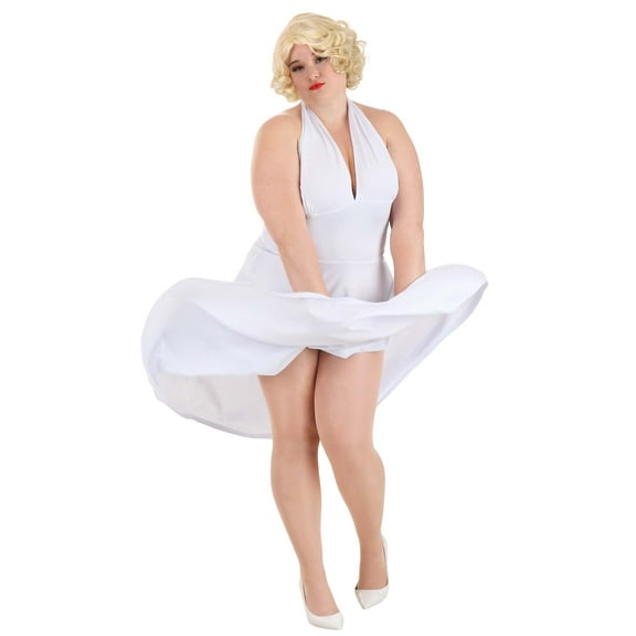 Plus Size Deluxe Marilyn Halter Dress Costume for Women