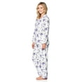 thumbnail image 5 of Casual Nights Women's Flannel Long Sleeve Button Down Pajama Set, 5 of 6