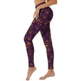 thumbnail image 4 of Halloween Leggings for Women Elastic High Waist Funny Pumpkin Ghost Print Tights Pants Workout Yoga Pants, 4 of 7