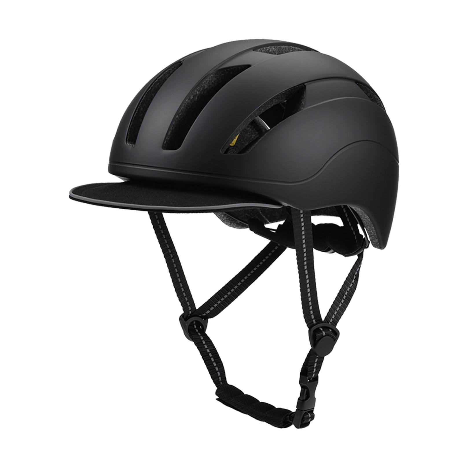 Wswqop Roller Skating Helmet Bike Helmet Size 59 cm-61 cm Comfortable Skateboard Helmet Black