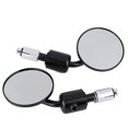 thumbnail image 2 of Rearview Mirrors, 1 Pair 7 8 Round Handlebar Bar End Rear View Mirrors 7 8 Inch Bar End Mirrors Motorcycle Motorbike Sidemirror Silver Silver, 2 of 8