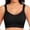 Black, variant on Wang6 Womens Front Zipper Wireless Sports Bras Seamless Plus Size Padded Workout Bras Full Coverage Running Yoga Gym Bralettes T Shirt Bra Light Gray XL