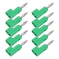thumbnail image 1 of OULII 10Ud Banana Plug Verde Abierto De Tornillo Para Terminales Y Probes De, 1 of 6