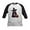 Black/White, variant on CafePress - Costumed Pitbull Halloween Kids Baseball T Shirt - Kids Cotton Baseball Jersey, 3/4 Sleeve Shirt