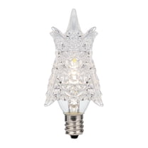 Westinghouse Lighting 0.6 Watt (7 Watt Equivalent) Clear Star Dimmable Filament LED Light Bulb, Candelabra Base