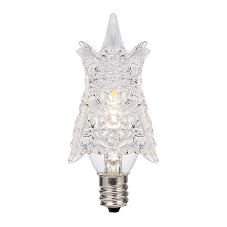 Westinghouse Lighting 0.6 Watt (7 Watt Equivalent) Clear Star Dimmable Filament LED Light Bulb, Candelabra Base