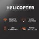 thumbnail image 3 of Helicóptero RC de 2,4 GHz Avión de control remoto para evitar obstáculos (2.5CH azul), 3 of 6