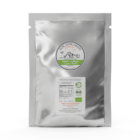 Chicken Bone Broth Collagen Powder - Pure & Organic - Free-Range (2.2lb / 1000g)