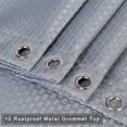 thumbnail image 3 of DSstyles Grey Stall Shower Curtain,  Weave Polyester Fabric Shower Curtain for Bathroom with Rustproof Metal Grommets Top Washable, 35" x 72", Grey, 3 of 9