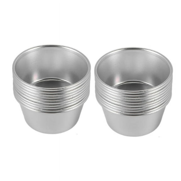 20 Pieces Individual Molds Pudding Molds Cups Mini Chocolate Molten Pans Non-Stick carbon steel00X5054