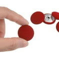 thumbnail image 4 of Unique Bargains 10pcs 36L Fabric Cloth Covered Button 23mm Round Metal Shank Sewing Buttons for Suits Dress Blouses, Red, 4 of 5