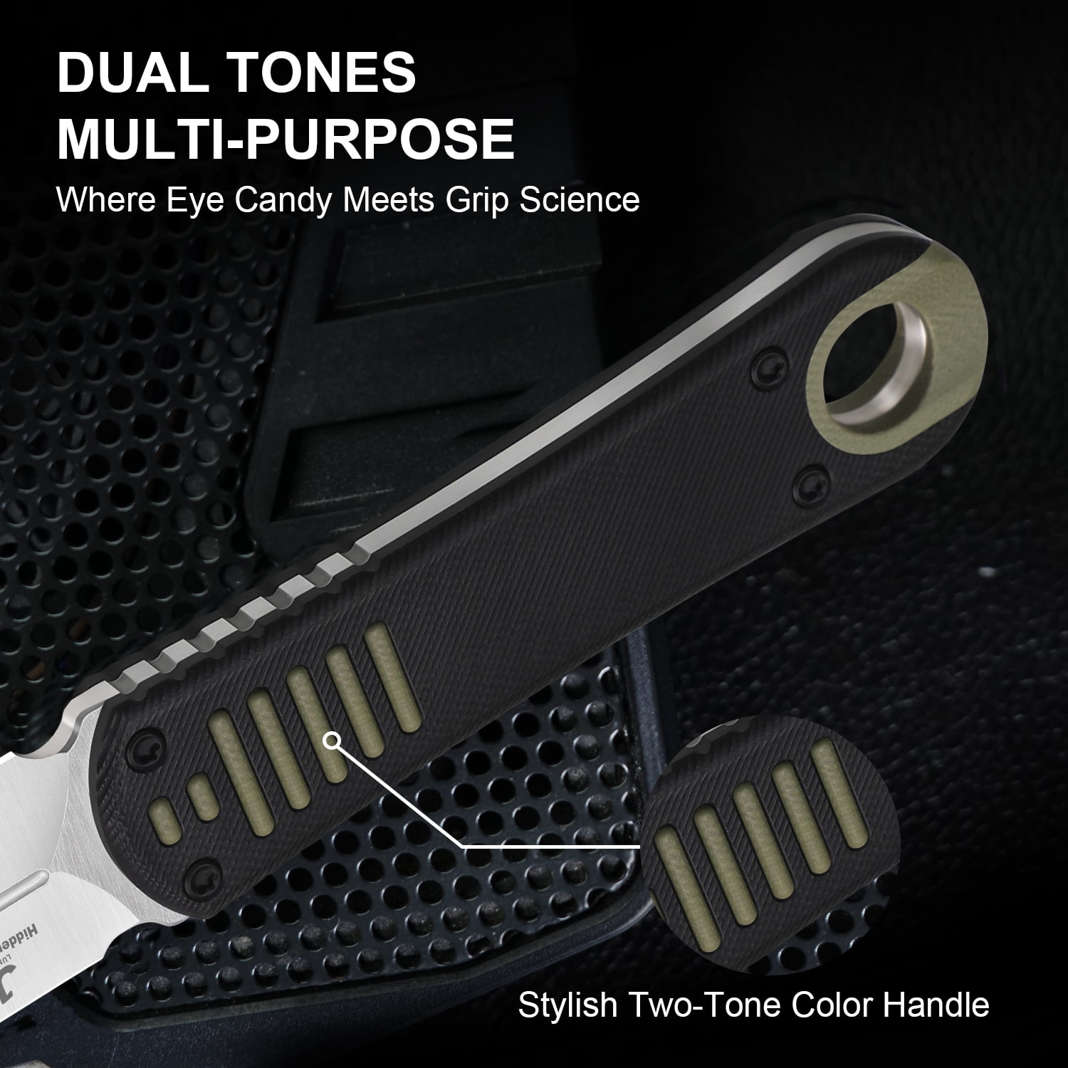 Kizer Hidden Agenda EDC Fixed Knife AEB-L Blade G10 Handle