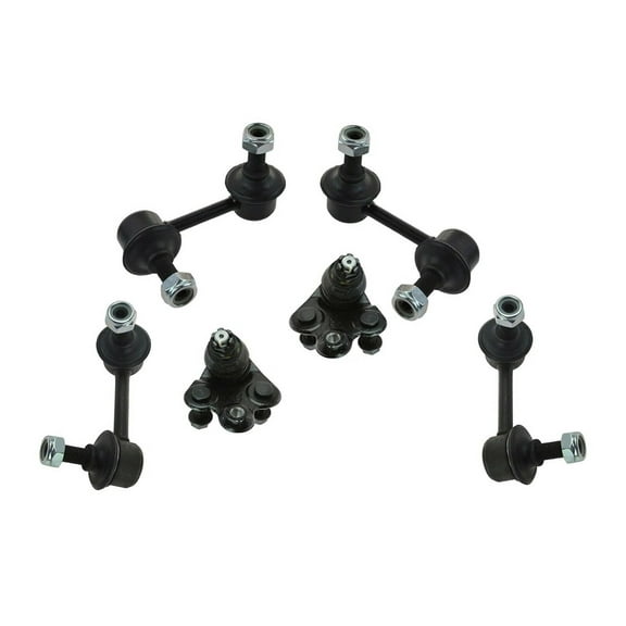 6 Pc Complete Rear & Front Suspension Kit Ball Joints & Sway Bars Left & Right Side Fits select: 2006-2011 HONDA CIVIC
