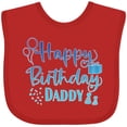 thumbnail image 3 of Inktastic Blue Happy Birthday Daddy Boys or Girls Baby Bib, 3 of 4