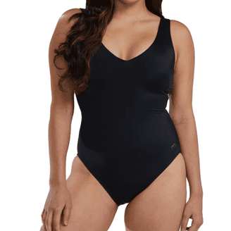 TYR Women's Black/Grey Swimwear – Performance Swimsuits With Hydrosphere Tech & Zoned Compression