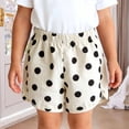 thumbnail image 3 of Mitankcoo Cotton Shorts for Toddler Girls Polka Dot Print Elastic Waist Short Pants Summer Daily Casual, 3 of 5