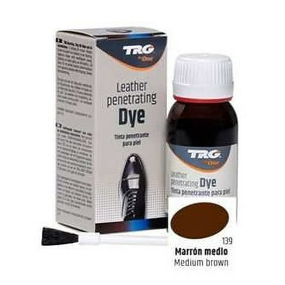 TRG Medium Brown 139 Penetrating dye is a potent dye that actually penetrates the leather. Works on all leathers.
