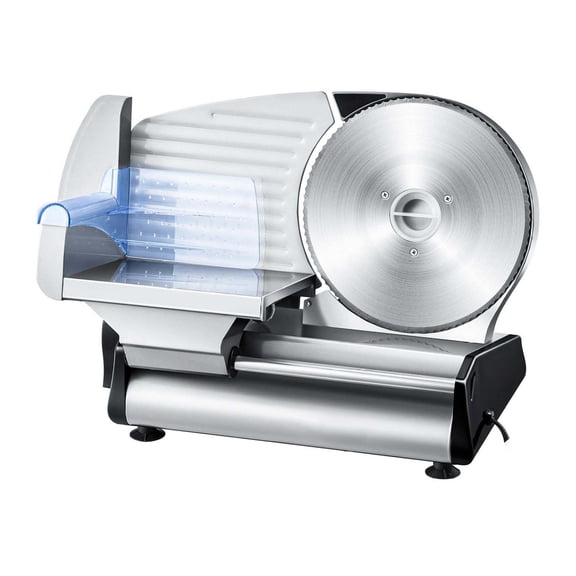 Electric Meat Slicer 8.7", 180W Deli Food Slicer for Frozen Meat, Cheese, Bread - Adjustable Thickness, Stainless Steel Blade