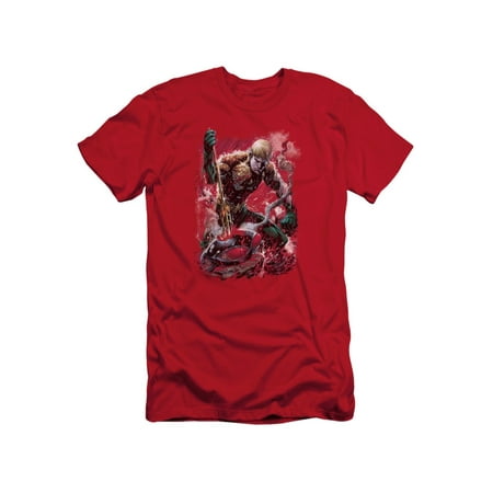 DC Comics Aquaman New 52 Adult Slim Fit T-Shirt Tee